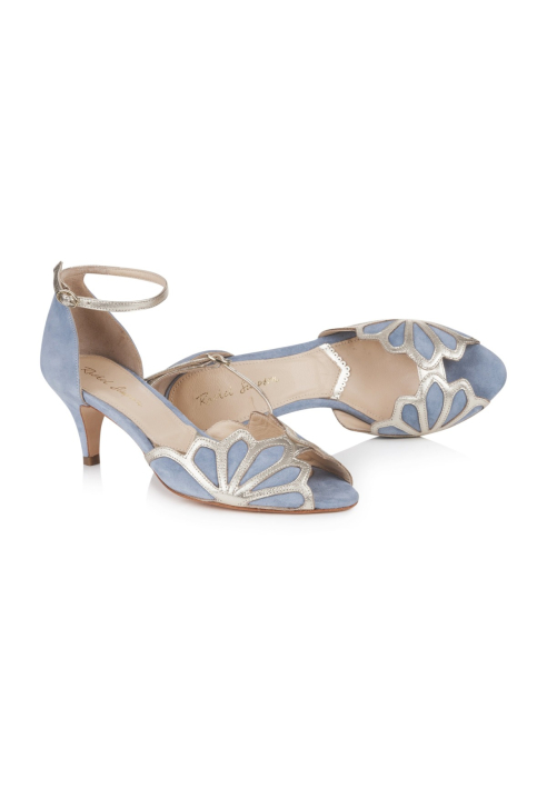 Rachel Simpson Isadora Bleu Chaussures de mariée