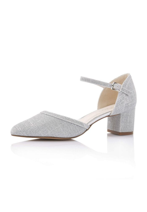 Rainbow Club Paisly Argent Métallique Chaussures Mariage ()