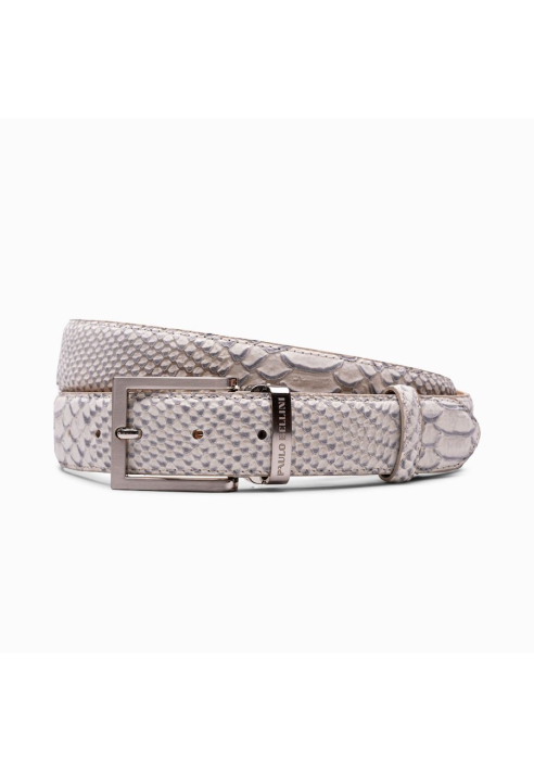 Paulo Bellini Anaconda Ceinture Homme Taupe