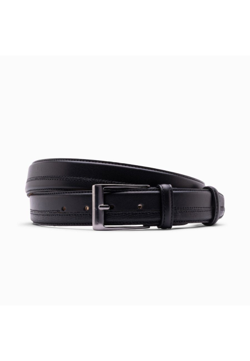 Paulo Bellini Fasano Ceinture Homme Cuir Noir