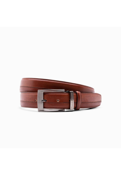 Paulo Bellini Fasano Ceinture Homme Cuir Cognac Grav 1000
