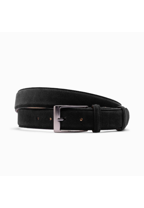 Paulo Bellini Fasano Ceinture Homme Suède Noir