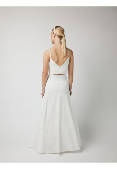 Poirier PC45-190J Jupon Ligne A 190 cm Ivoire