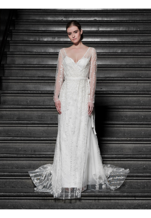 Poirier T-117 Kimono Robe Dentelle ()