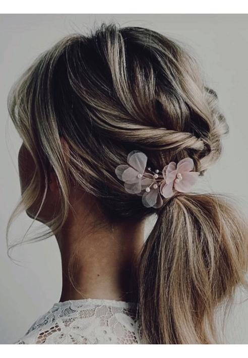 Sally Jane Rose de Mariée Épingles à Cheveux Argent ()