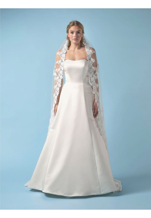 Poirier S439-150-SOFT Voile Fleurs Brodées - 150 cm ()