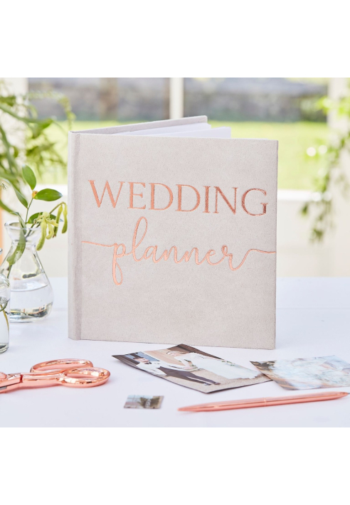 Ginger Ray BR-311 Botanical Wedding Planificateur de Mariage en Daim ()