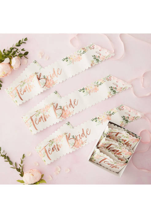 Ginger Ray FH-208 Floral Hen Team Bride Ceintures ()