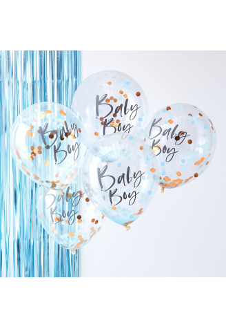 Ginger Ray TW-802 Twinkle Twinkle Ballons de Confettis Bleus