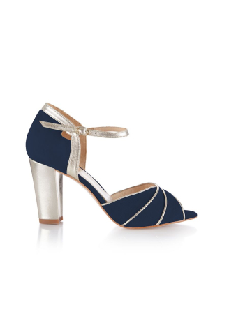 Rachel Simpson Lauren Chaussures Mariage Bleu ()