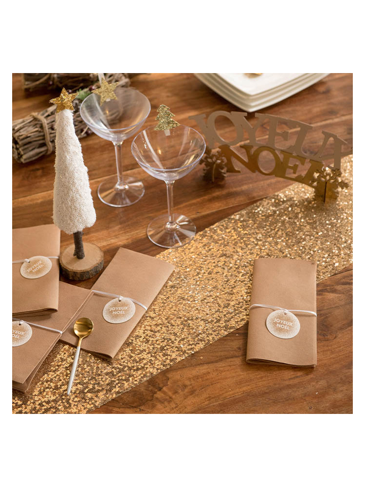 Santex Chemin de Table à Paillettes Dorées main product photo