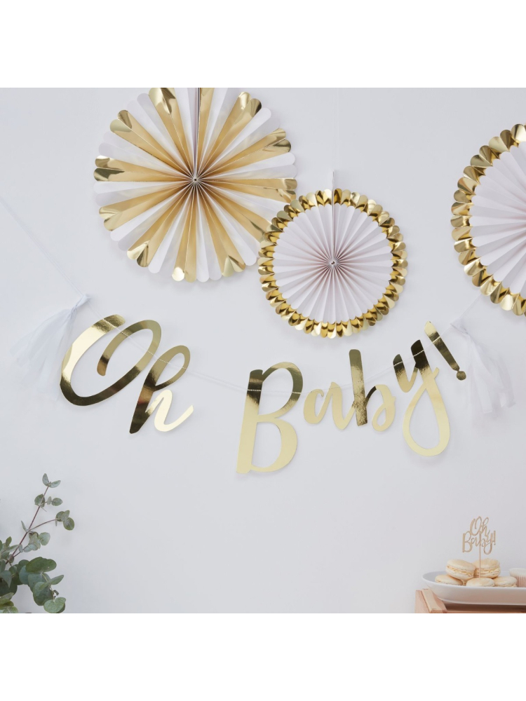 Ginger Ray OB-110 Oh Baby Guirlande main product photo