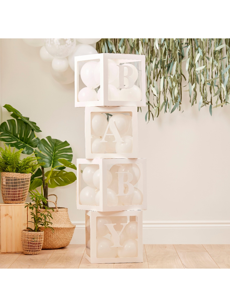 Ginger Ray BAB-113 Botanical Baby Baby Blocs main product photo