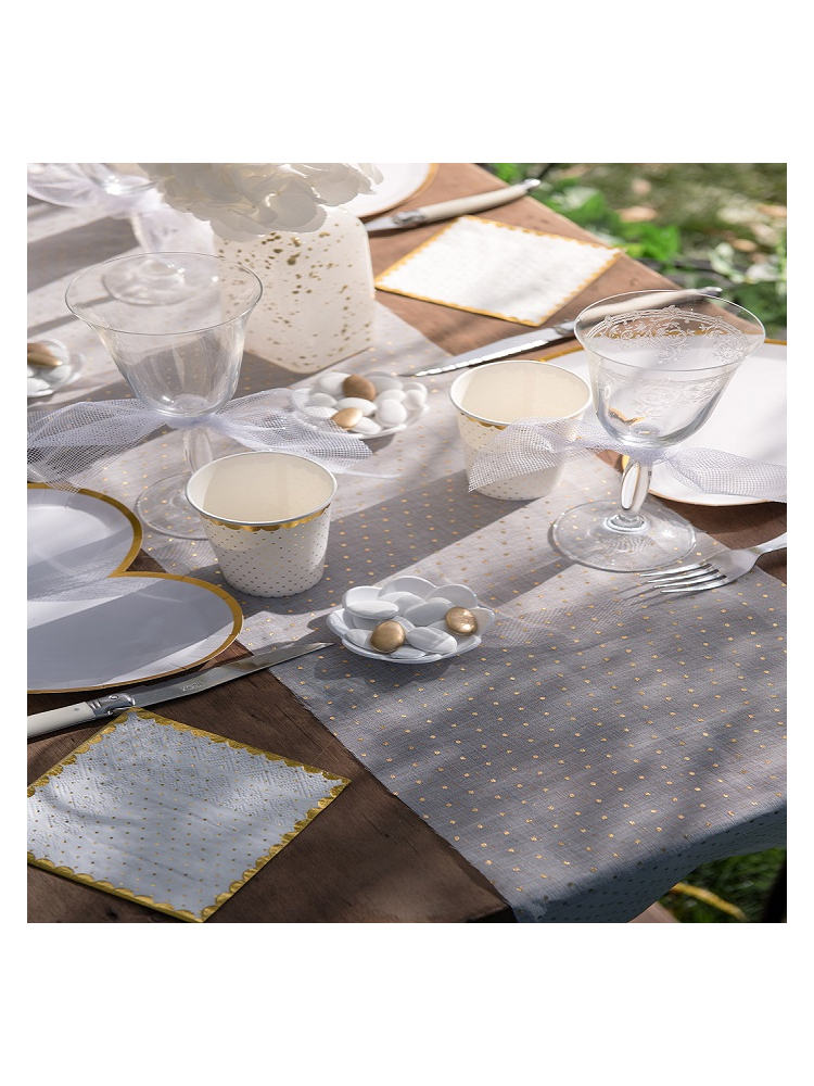 Santex Chemin de Table en Or Blanc main product photo