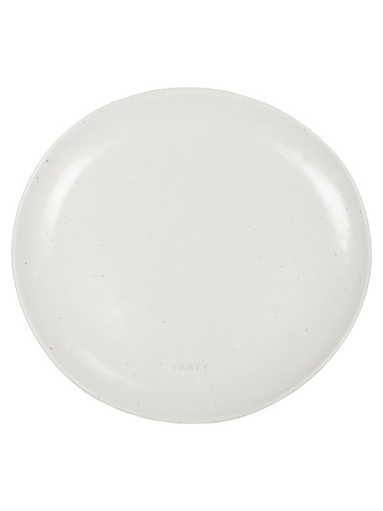 Leeff Assiettes 'Tasty' & 'Enjoy' — lot de 2, blanc cassé main product photo