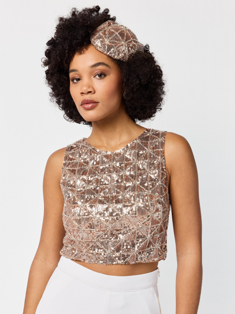 Poirier T-75424 Haut | Paillettes main product photo