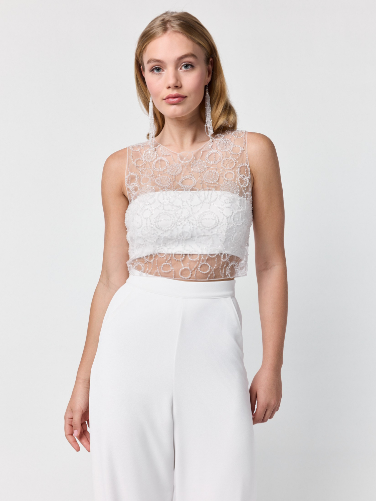 Poirier T-75425 Haut | Paillettes main product photo