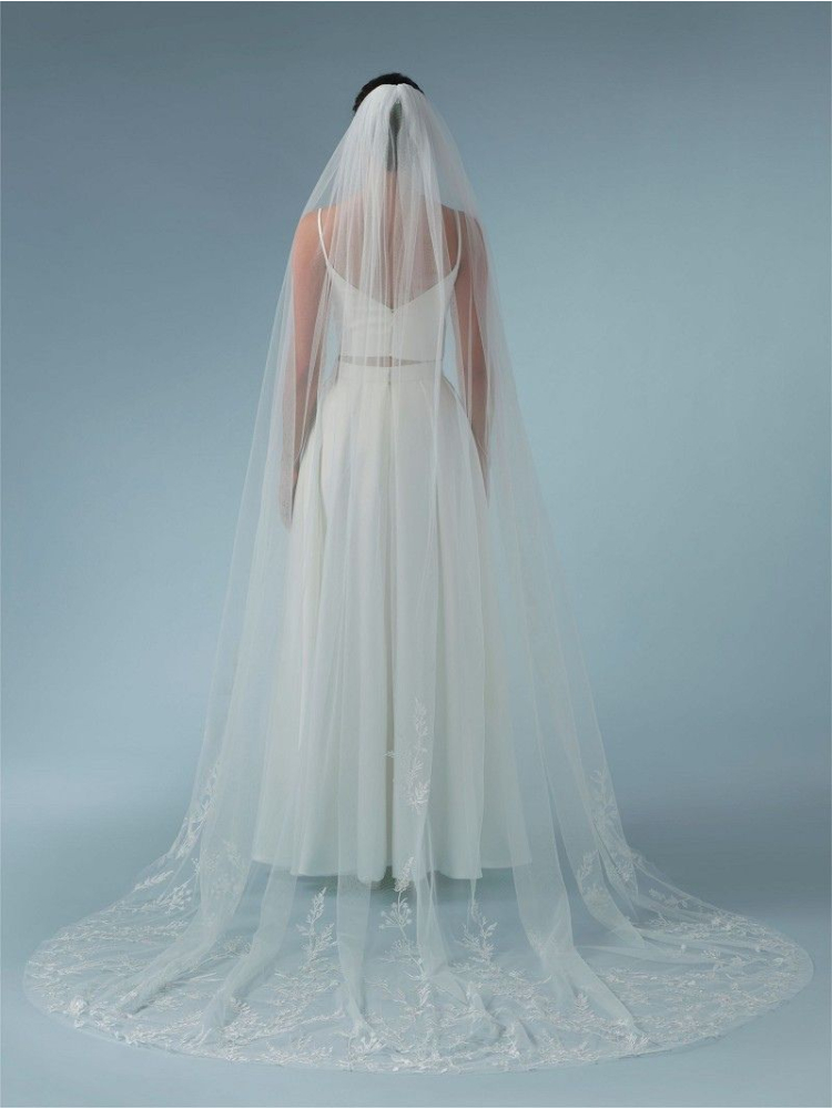 Poirier S476-280 Voile Fleurs Brodées - 280 cm main product photo