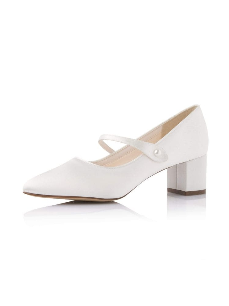 Rainbow Club Abbi Ivoire Satin Chaussures Mariage main product photo