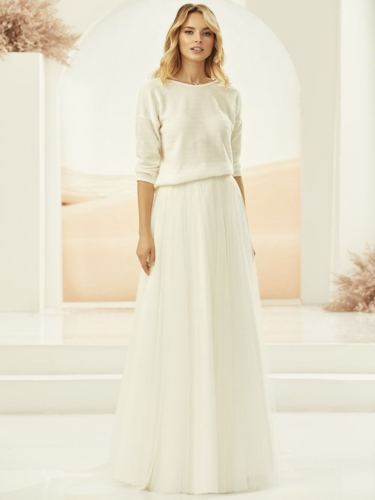 Bianco Evento Calypso Jupe en tulle main product photo