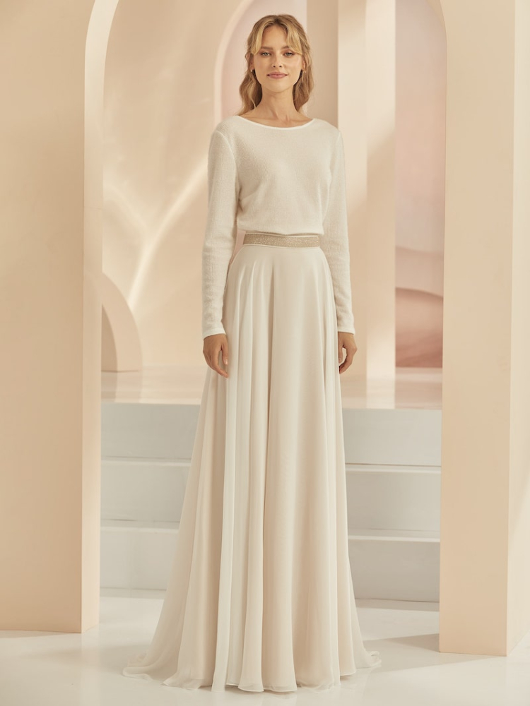 Bianco Evento Kalliope Jupe Champagne main product photo