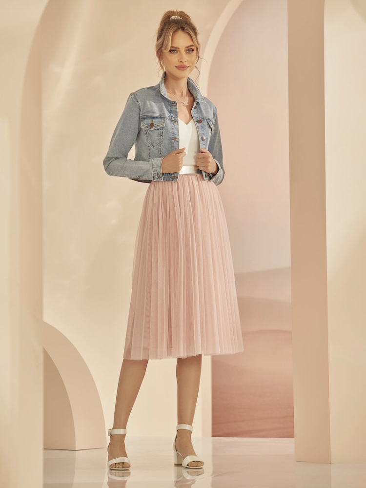 Bianco Evento Ravenna Jupe Rose main product photo