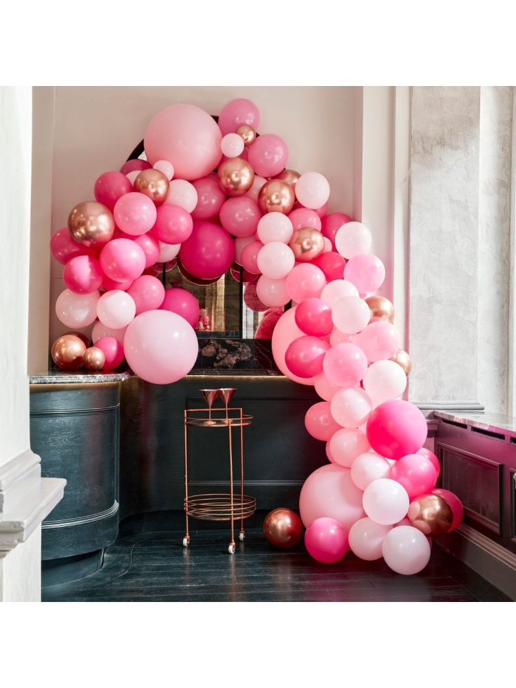 Ginger Ray BA-320 Balloon Arch Luxe Rose Arche de ballons main product photo