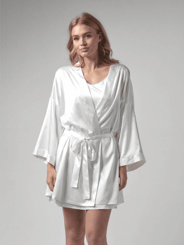 Poirier BN-745B Bride Kimono Satin Ivoire main product photo