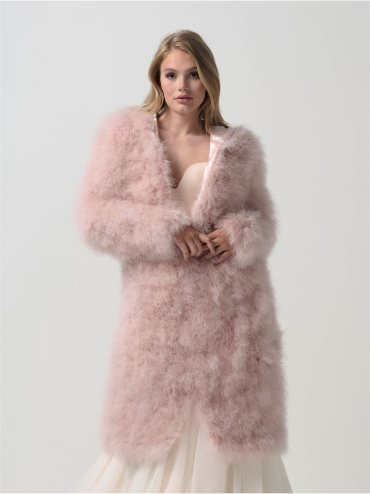 Poirier BOL-26 Marabout Veste Blush main product photo