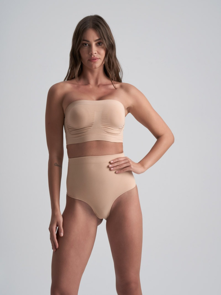 BYE BRA Soft Touch Culotte Taille Moyenne Beige main product photo