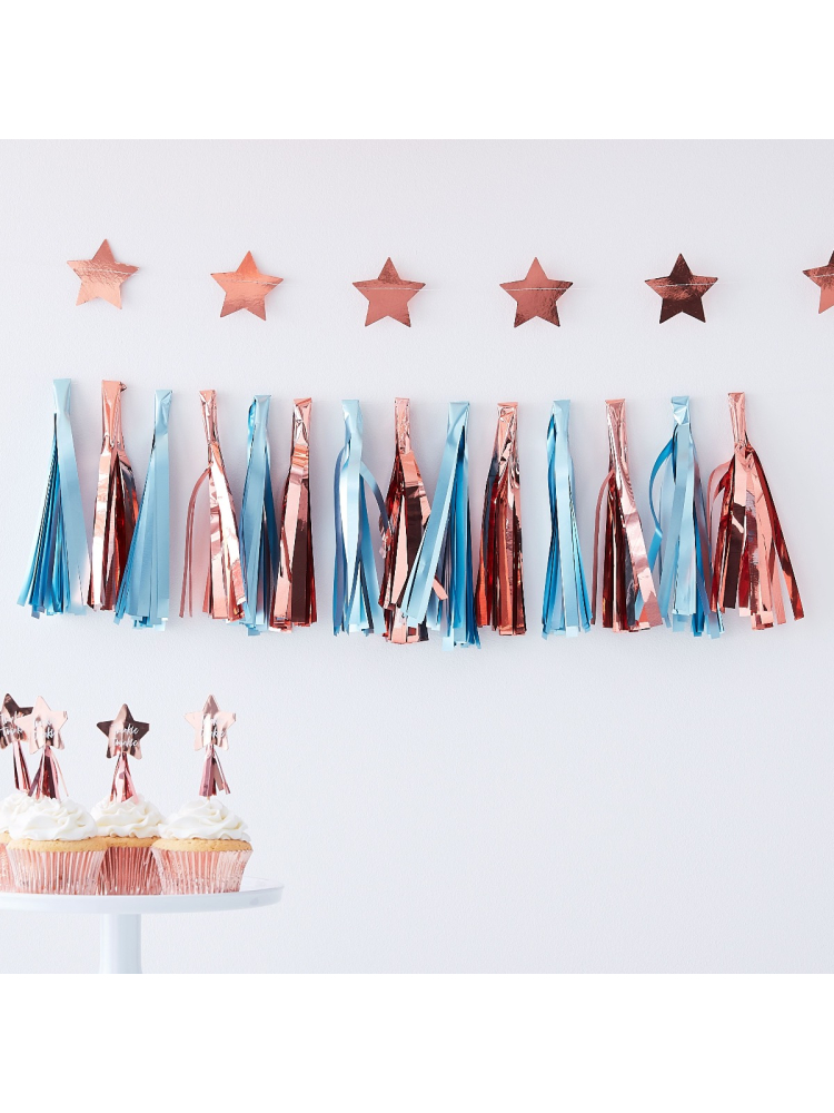 Ginger Ray TW-810 Twinkle Twinkle Guirlande Bleu main product photo