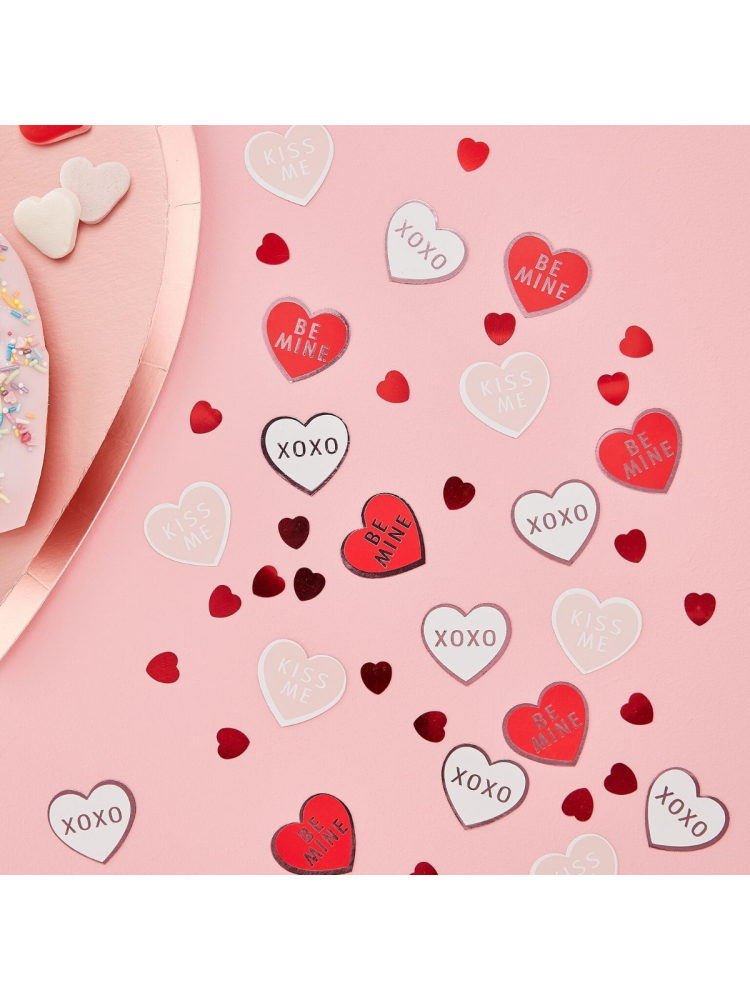 Ginger Ray VA-901 Be My Valentine Coeurs de confettis main product photo