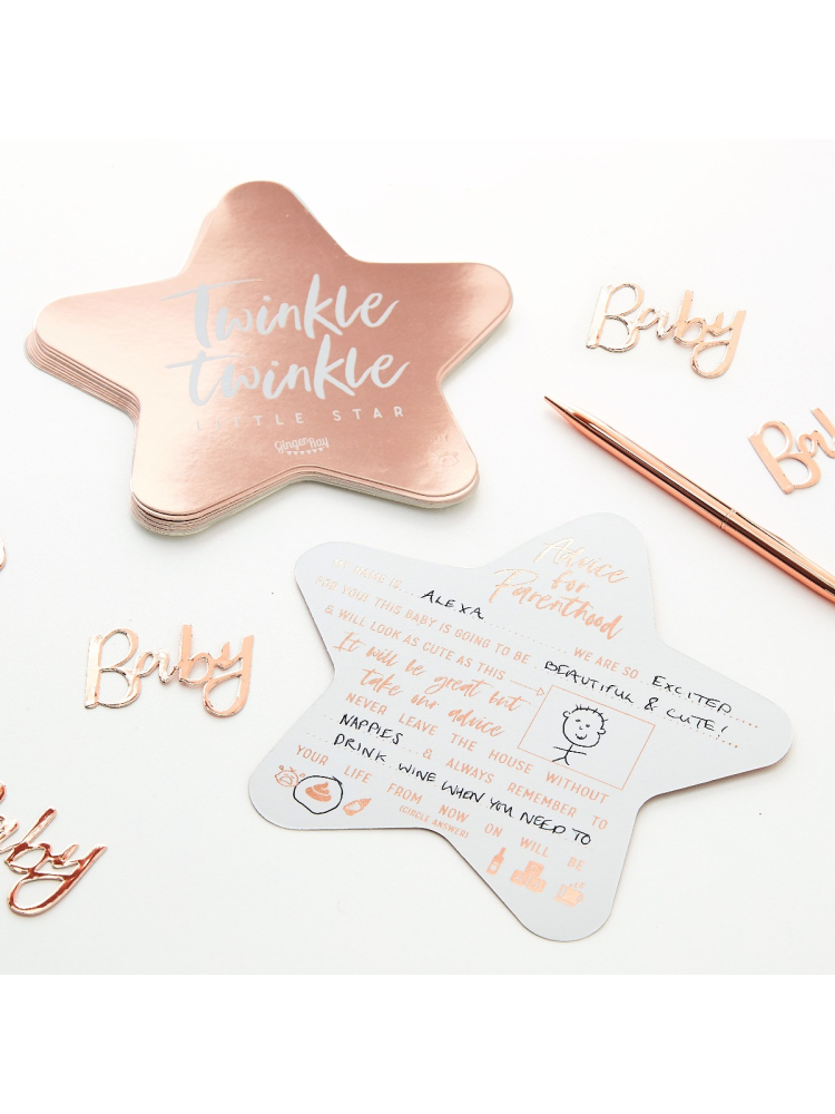Ginger Ray TW-812 Twinkle Twinkle Cartes de Conseil main product photo