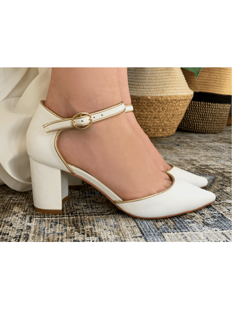 The Perfect Bridal Company Freya Chaussure Mariage Velour main product photo