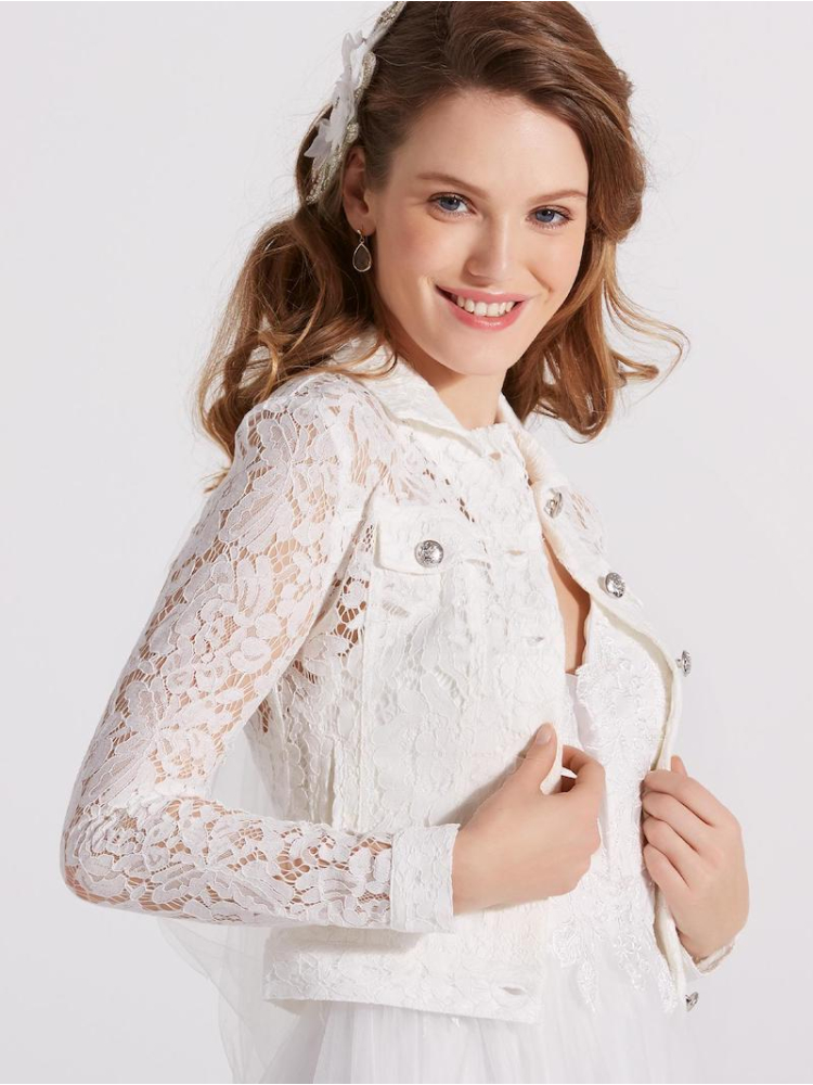 LILLY 09-3805-CR Bolero Dentelle main product photo