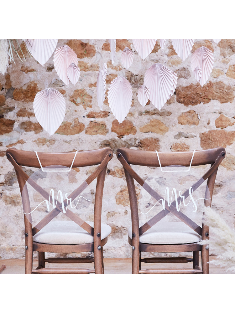 Ginger Ray PAM-502 MR & MRS Chair Signs main product photo