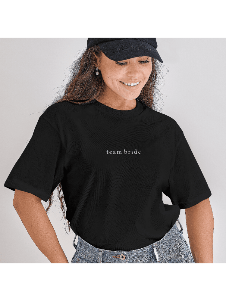 Ginger Ray HEN-155 Size S Team Bride T-shirt Noir main product photo