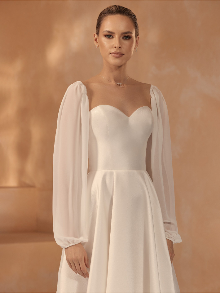 Bianco Evento R001 Manches Tulle main product photo