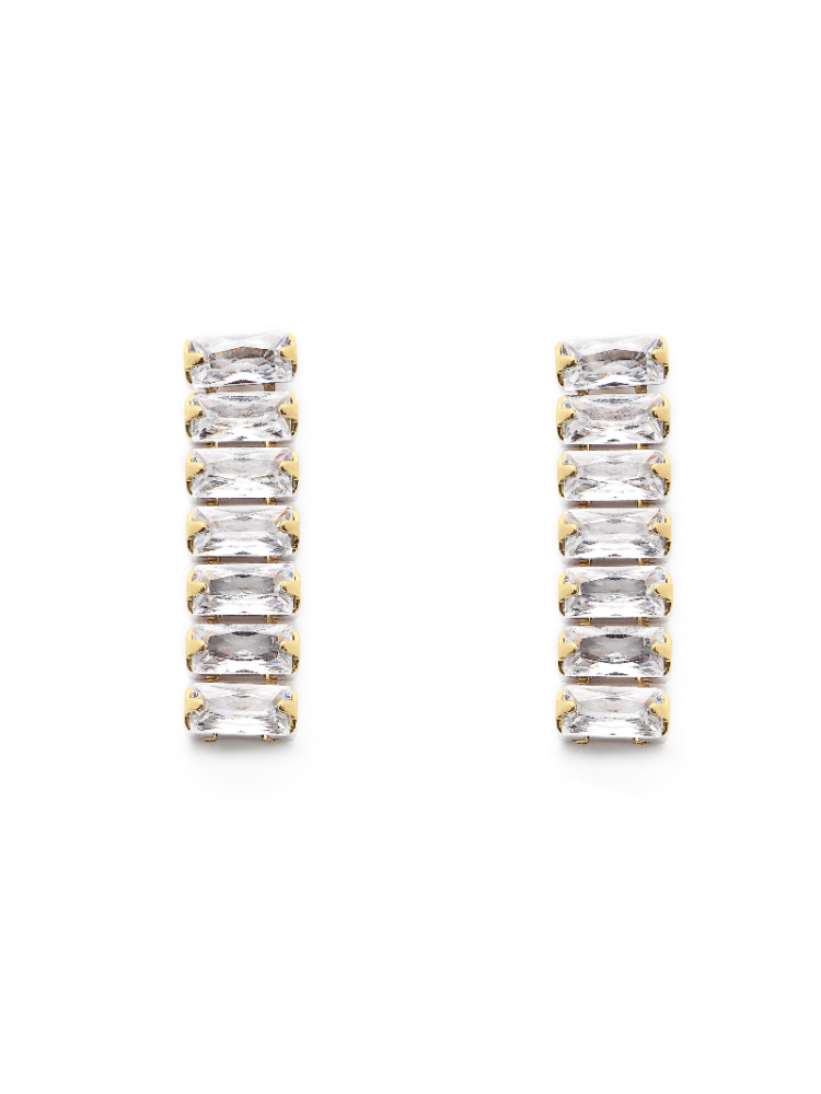 Abrazi Baguette Boucles d'Oreilles Or main product photo