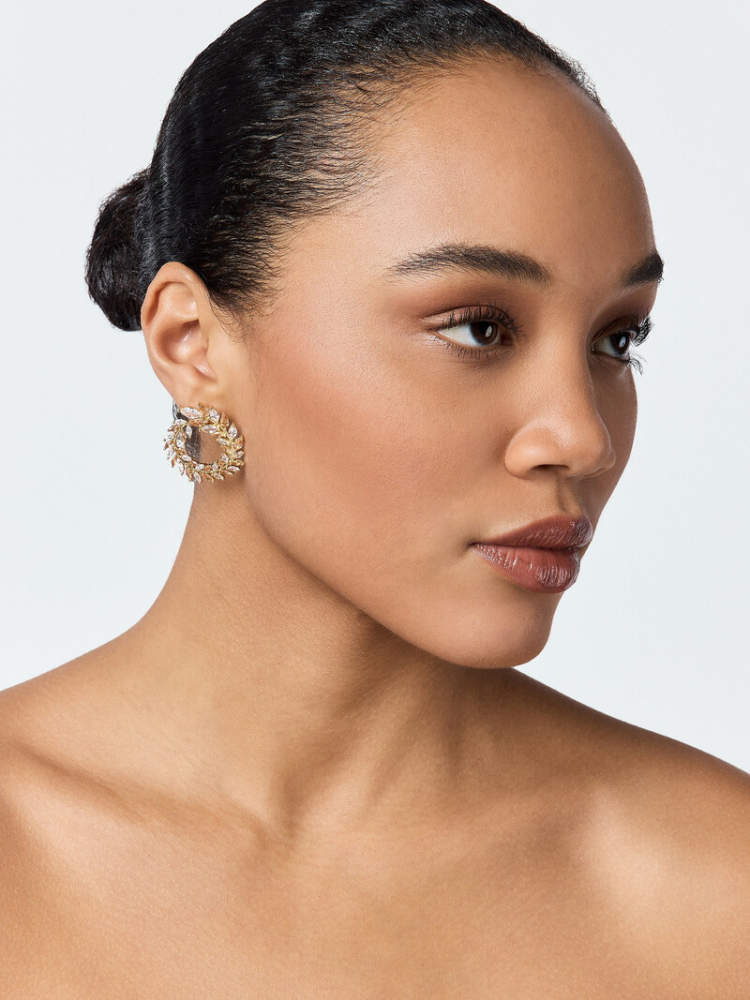 Poirier JE-75214 Boucles d'oreilles dorées main product photo