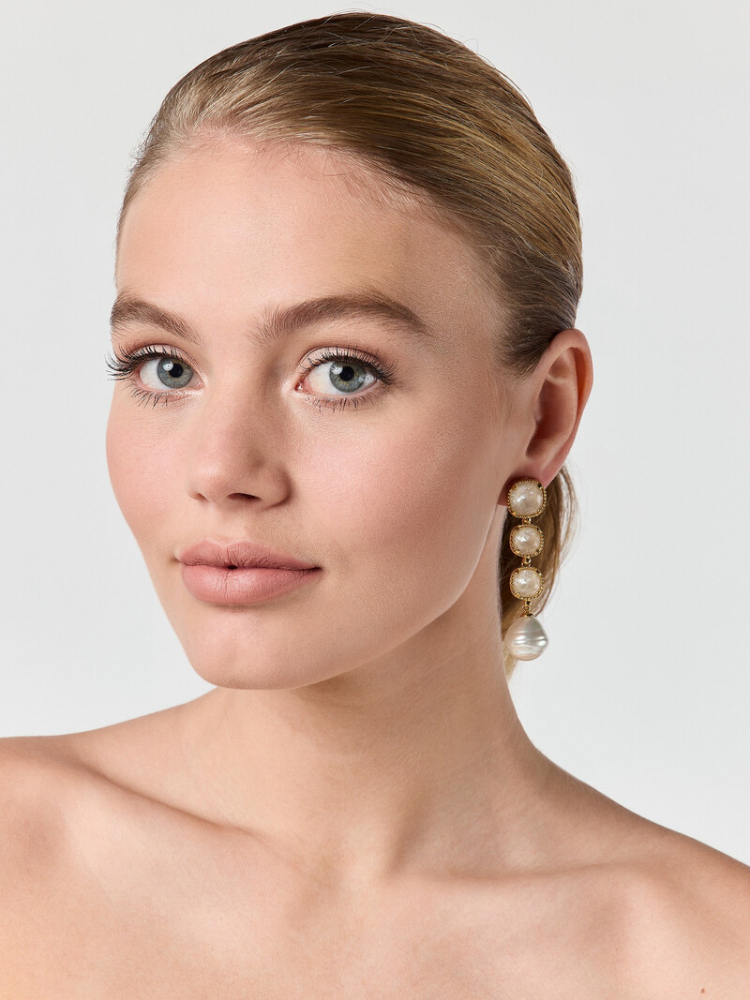 Poirier JE-75229 Boucles d'oreilles dorées main product photo