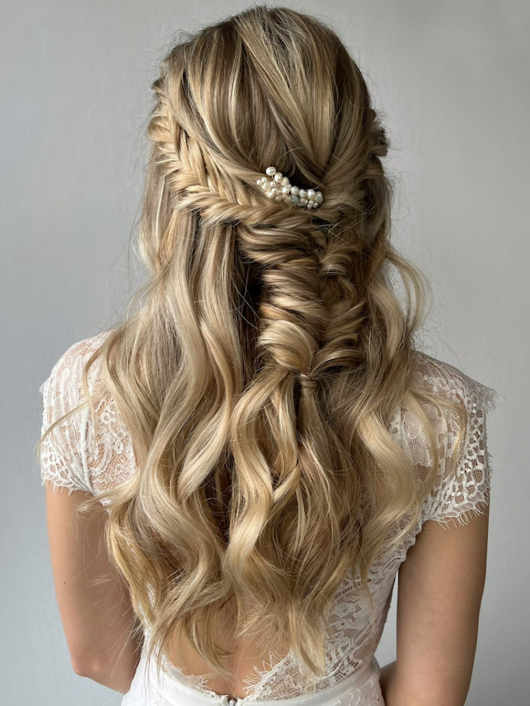 Sally Jane Bridal Jill Peigne cheveux Argent main product photo