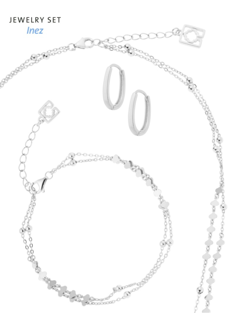 Poirier JS-003 Parure Mariage Inez Argent main product photo