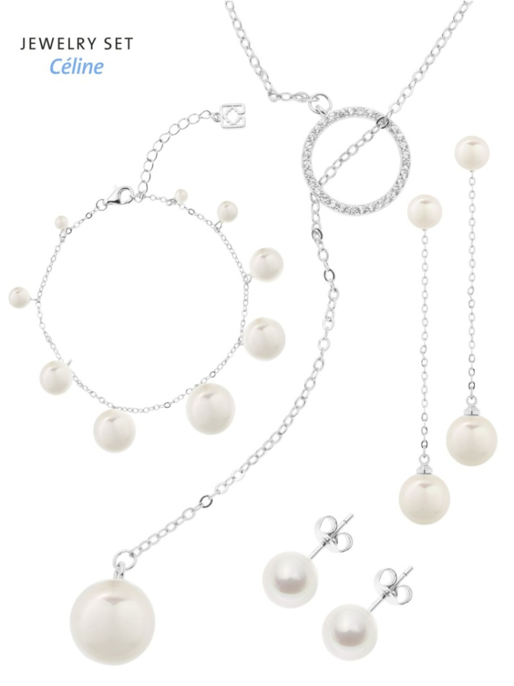 Poirier JS-005 Parure Mariage Céline Argent main product photo