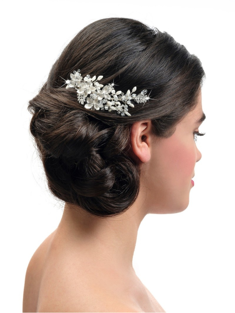 Poirier BB-432 Argent Peigne Cheveux main product photo