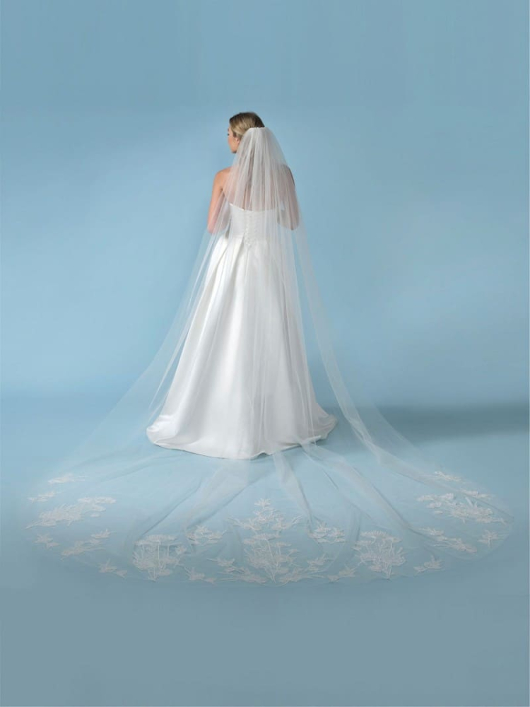 Poirier S432-350-MED Voile Fleurs Brodées - 350 cm main product photo