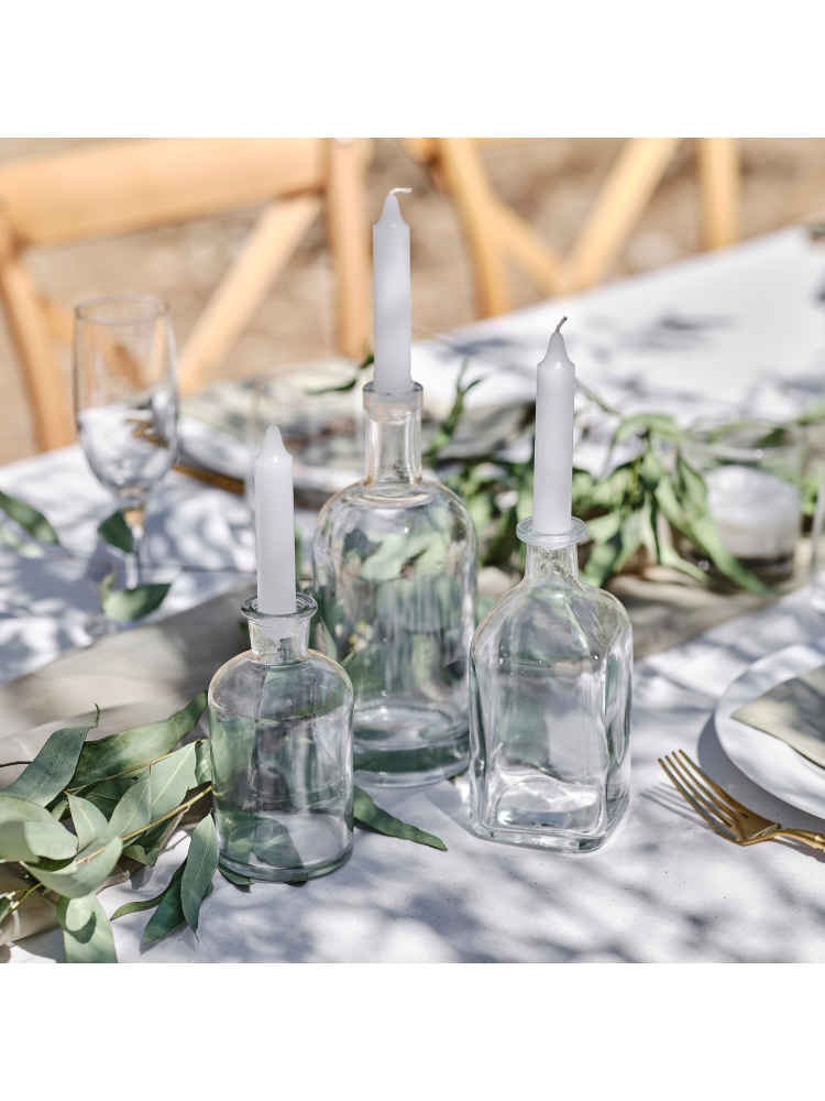 Ginger Ray SW-812 Bougeoirs en Verre avec Bougies main product photo