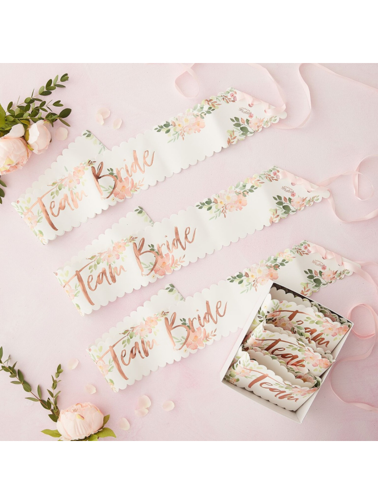 Ginger Ray FH-208 Floral Hen Team Bride Ceintures main product photo