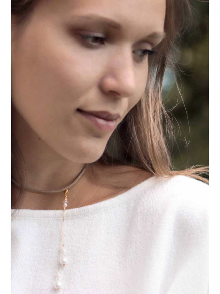 Forever & Eva K101 Tour de cou en cuir main product photo