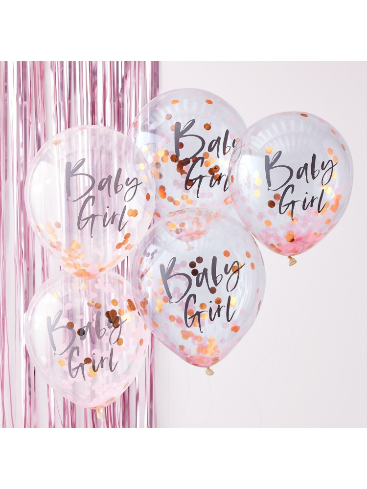 Ginger Ray TW-801 Twinkle Twinkle Ballons de Confettis Roses main product photo